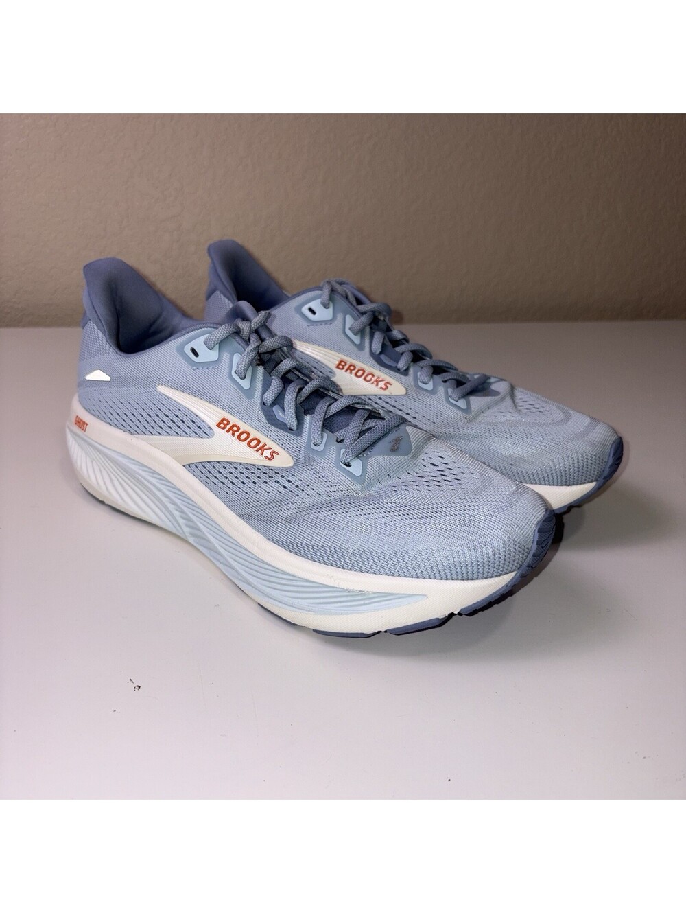 Brooks Ghost 17 Women’s Size 10.5 B Blue Gray Cushioned Running Shoes